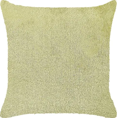 Produktbild von BELIANI Dekokissen Hellgrün Stoff 45 x 45 cm Bezug mit Füllung Reißverschluss Einfarbig Boho Modern Wohnzimmer Schlafzimmer Deko für Bett Sofa Sessel