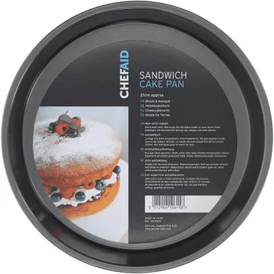 Image de Chef Aid, moule à gâteau rond de 23 cm, antiadhésif – Moule à gâteau en acier pour les gâteaux et les cakes