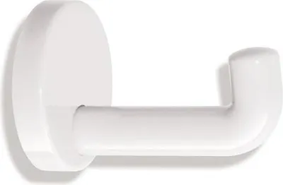 Image de Crochet simple 477.90B030 A.100mm PA 99 blanc pur ma D.70mm HEWI