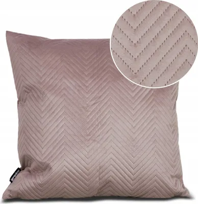 Zdjęcie produktu dla Geronimo | Poduszka dekoracyjna - Różowa - 50x50 cm - Pikowana poduszka - Można prać w pralce - Zdejmowana poszewka - Antyalergiczna