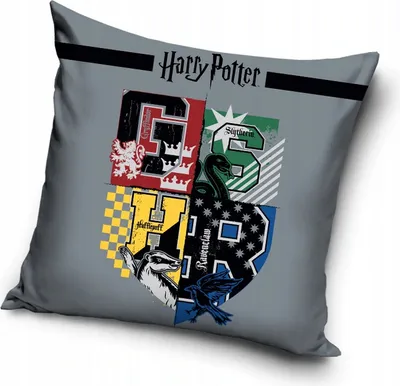 Produktbild von Harry Potter Kissen, 40 x 40 cm, gefüllt, waschbar bei 30 Grad, mit Reißverschluss, wendbar, 100% Polyester, HP183020
