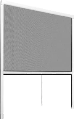 Produktbild von tectake Aluminium Insektenschutzrollo 130x160cm kürzbar bis 65cm Fiberglas Netz UV-beständig Bürstendichtung einfache Montage innen außen