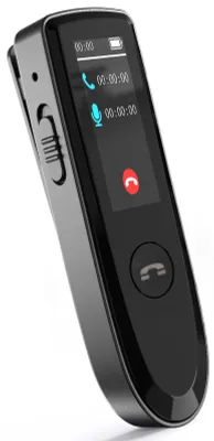 Produktbild von Digitales Diktiergerät mit BT-Anrufaufzeichnungsfunktion, Rückseitenhalterung und integriertem tragbaren Musikplayer (64 GB)
