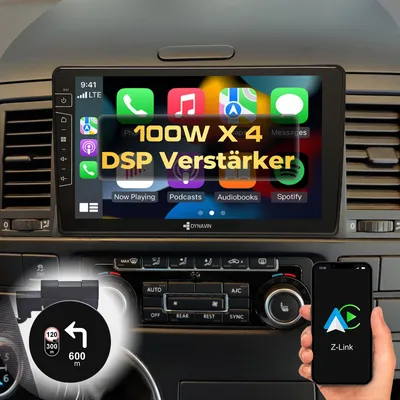 Produktbild von 9 Zoll Android Autoradio Navi für VW T5 Multivan California Wireless Carplay Android Auto Head-up Display DAB+