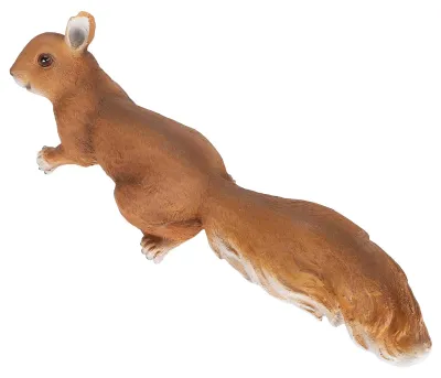 Kletterndes Eichhörnchen aus Harz, wetterfest, 35 cm, für Garten