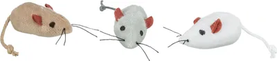 Produktbild von TRIXIE 40551, Katze, Plüschspielzeug, Schwarz, Grau, Weiß, Plüsch, 50 mm