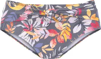 Produktbild von VIVANCE Highwaist-Bikini-Hose Leilani grau-bedruckt Größe 34