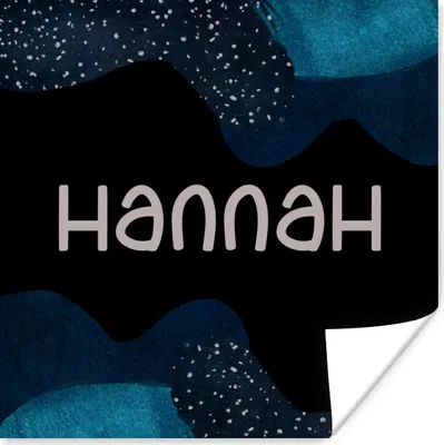 Produktbild von MuchoWow® Poster Hannah - Pastell - Mädchen 50x50 cm - Wohnzimmerdekoration