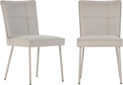 Zdjęcie produktu dla Zestaw 2 krzeseł materiałowych, wys. 84 cm - ELINA