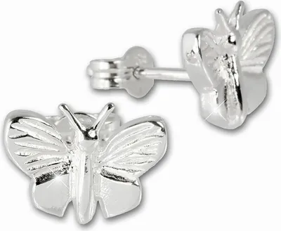 Produktbild von SilberDream Ohrstecker für Damen 925 Silber Schmetterling Ohrringe SDO510