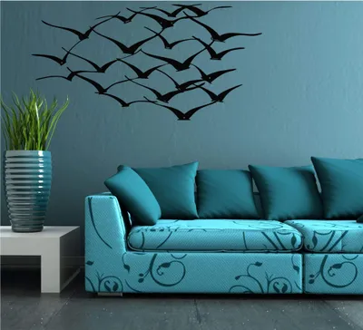 Produktbild von Metal Wall Art - Cranes - 3D Wall Silhouette Metal Wall Decor Home Office Decoration Bedroom Living Room Decor Sculpture (24" W x 12" H/61x31cm) – 35"W x 17"H / 90x44cm