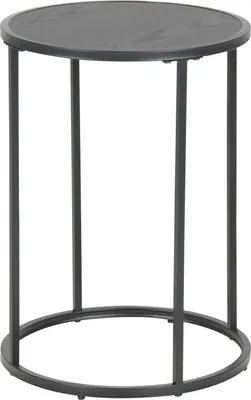 Obrázek produktu pro Design Scandinavia Odkládací stolek Seaford, 55 cm, černá