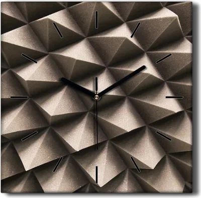 Produktbild von Coloray Hodiny Unikátní 30x30 cm  Tiché hodiny Pro obývací pokoj a kuchyň Nástěnné hodiny Plátno Černé ručičky hodin - hroty