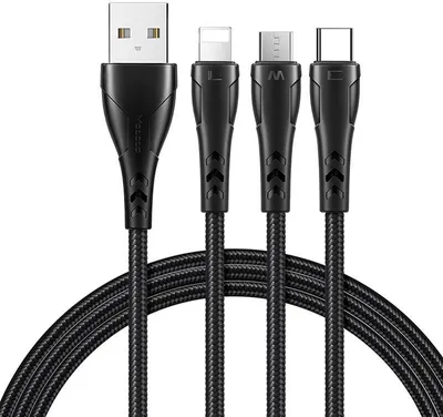 Produktbild von Mcdodo Fast Cable Lightning Micro Usb Type C 3W1