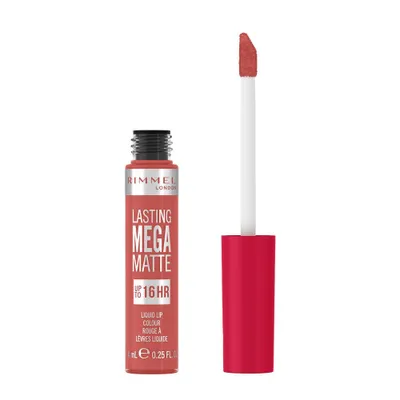 Obrázok produktu pre Rimmel Lasting Mega Matte Pomadka w płynie do ust 600 Coral Sass, 7.4ml
