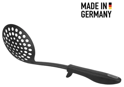 Produktbild von Premium Schaumlöffel mit Abstellhilfe | Abseihlöffel aus Kunststoff | Hitzebeständig bis 270°C