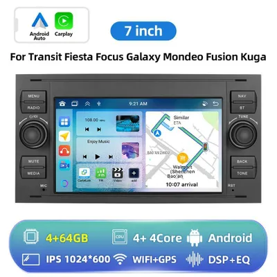 Produktbild von Android Autoradio - Doppel-DIN - 23 cm Touchscreen - CarPlay & Android Auto - Octa‑Core - 4G LTE - 64 GB Speicher - GPS - Gelb