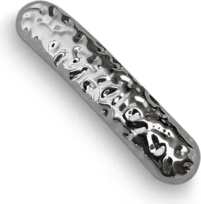 Image de Barrette élégante en acier inoxydable - sculpturale & argentée