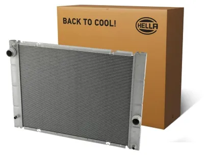 Productafbeelding van HELLA 8MK 366 302-101: Radiateur, waterkoeler, motorradiateur voor BMW 5 Limousine (E60) en 5 Touring (E61)