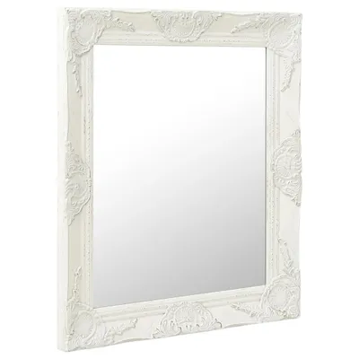 Zdjęcie produktu dla vidaXL Lustro ścienne w stylu barokowym 50x60 cm białe