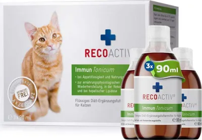 Produktbild von Recoactiv Immun Tonicum Kurpackung f.Katzen 3X90 ml