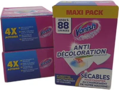 Produktbild von Vanish Anti Verfärbungstücher Waschpflege Wäschepflege 132 Tücher Aufstecksystem Textilschutz