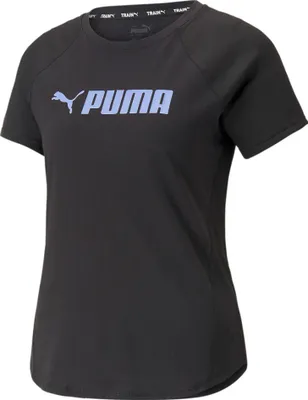 Produktbild von Puma Fit Logo Kurzarm-t-shirt Schwarz S Frau Schwarz S