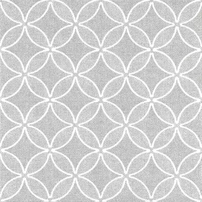 Produktbild von 50 Papstar Servietten ROYAL Collection 1/4-Falz 40 cm x 40 cm grau Circle Flowers 88525 Premiumservietten Ornaments Muster stoffähnlich gute Faltbarkeit