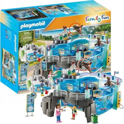 Produktbild von PLAYMOBIL Family Fun 70537 Meeresaquarium + Pinguinbecken NEU