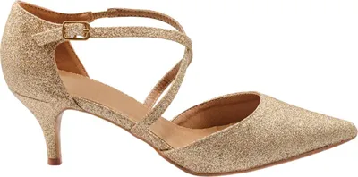 Obrázok produktu pre Where's That From - Dámska obuv "Kennedi", lesklá WM119 (39 EU Wide) (Gold)