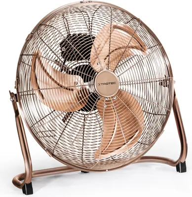 Produktbild von TROTEC TVM 17 Bodenventilator Kupfer Design Ventilator/ Windmaschine | 3 Geschwindigkeitsstufen | 100 Watt Leistung | Durchmesser 45 cm