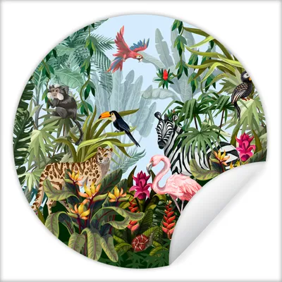 Produktbild von MuchoWow® - Mauerkreis - Wand Bilder - Wandsticker - Wohnzimmer Dekoration - Dekoration für die Wände - Aluminium - Babyzimmer