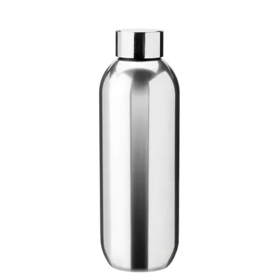 Produktbild von Stelton Isolierflasche Keep Cool Steel, Thermoflasche, Edelstahl, Kunststoff, Silbern, 600 ml, 355-15