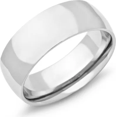 Produktbild von Breiter Edelstahl Ring poliert 8mm R9101 von Unique