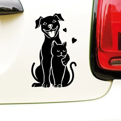 Produktbild von N.I.Edit.H - Aufkleber für Freunde, Hund und Katze, Freunde, Hund und Katze, ori