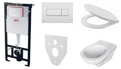 Obrázok produktu pre SET Sadromodul AM101/1120 + tlačidlo M370 + WC RIMFLOW + A604 + M91