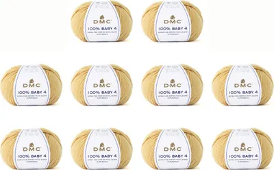 Produktbild von 10x DMC DMC 100 % Baby 4 – extrafeine Merinowollmischung (75 % Merino, 25 % Polyamid) (Farbe 110)