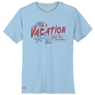 Produktbild von Redfield Übergröße T-Shirt Vacation hellblau