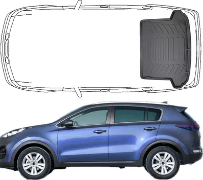 Produktbild von Trimak Kofferraumwanne kompatibel mit KIA Sportage 4.Gen Typ QL 2015-2021