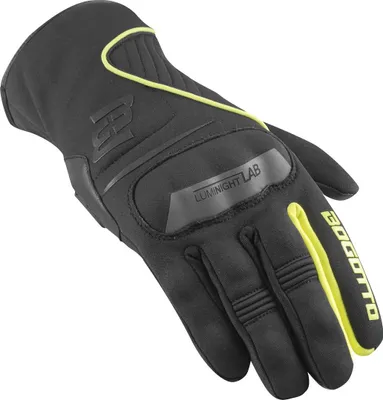 Image de Gants de moto d'hiver étanches Bogotto Xantus, noir/jaune, L