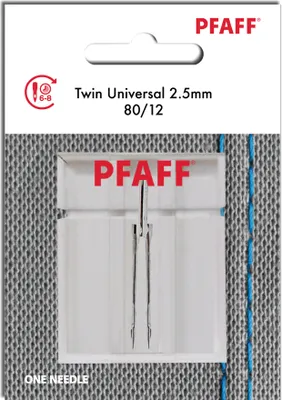 Immagine prodotto di Aghi gemelli Pfaff 130/705 H-ZWI 2,5 80 - Doppio - 1 pz
