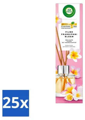 Productafbeelding van 25 x Air Wick geurstrips, Zachte Frangipani-bloemengeur - 40 ml - Voordeelverpakking - 25 stuks
