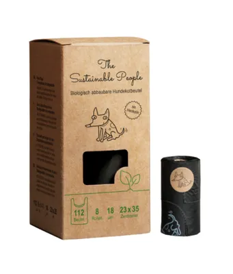 Produktbild von Biologisch abbaubare Hundekotbeutel mit Henkel (112 Stück)