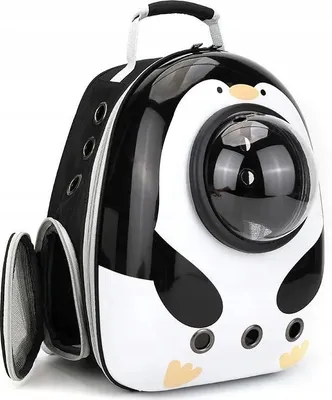 Immagine prodotto di ANIMAL Gatti Zaino trasportatore COSMIC XL WHITE PINGWIN