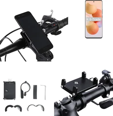 Produktbild von K-S-Trade Handyhalterung für das Fahrrad kompatibel mit Xiaomi Civi Halter Lenkstange Fahrradhalterung Motorrad Bike Mount Befestigung Smartphone