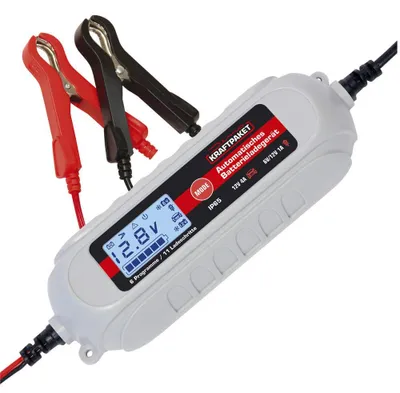 Productafbeelding van Dino batterijlader, krachtige 6V/12V-4A onderhoudslader met batterijtester