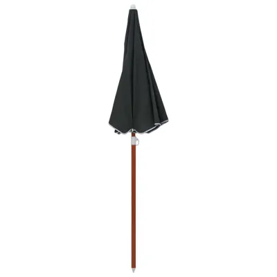 Immagine prodotto di vidaXL Ombrellone con palo in acciaio 180 cm antracite