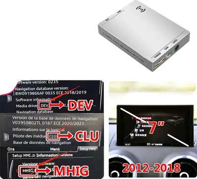 Obrázek produktu pro Bezdrátový adaptér Android Auto, multimediální streamování, kompatibilita s vozidly, CPH-A3Q2-7inch-8811-B