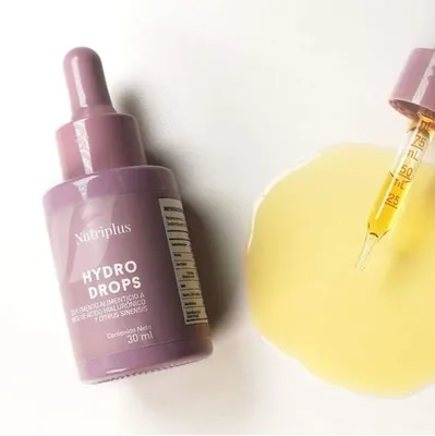 Obrázok produktu pre KBruShop HydroDrops Farmasi Nutriplus kyselina hyalurónová s vitamínom C a extraktom z kvetov horkého pomaranča 30 ml kvapky
