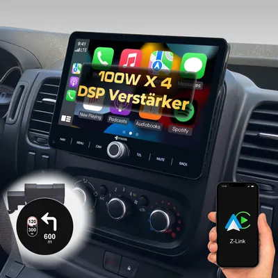 Produktbild von 10,1 Zoll Android Autoradio Navi für Renault Trafic 3 Opel Vivaro FIAT Talento Wireless Carplay Android Auto Head-up Display DAB+